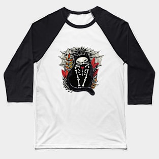 Skeleton cat Baseball T-Shirt